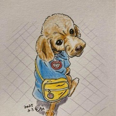 人物・ペットの似顔絵描きます｜手描き・やさしい雰囲気の画像