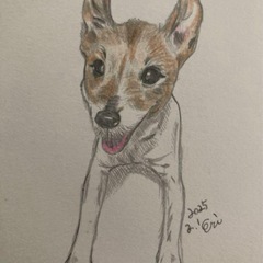 人物・ペットの似顔絵描きます｜手描き・やさしい雰囲気の画像