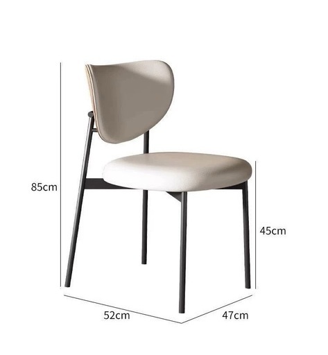 モダンダイニングチェア 黒色椅子2脚セット 販売 おしゃれイス 高級感椅子