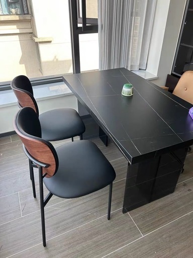 モダンダイニングチェア 黒色椅子2脚セット　おしゃれイス　高級感椅子 モダンダイニングチェア 黒色椅子2脚セット 販売 おしゃれイス 高級感椅子