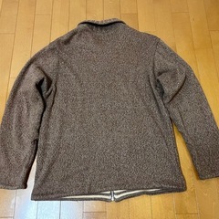 SHIPS ジップアップ カーディガン M ブラウンの画像