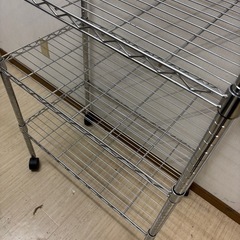 シルバーラック スチールラック メタルラック 棚 キッチンラック レンジ ⑨の画像