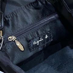 agnes b. ナイロン巾着バケットバッグ 2WAYハンドバッグ レディース の画像