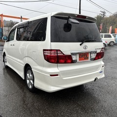 自社ローンあり！ガソリン100リットルプレゼント✨両側パワスラ✨バックカメラ✨トヨタ☆アルファードV☆ASリミテッド☆2400cc☆8人乗り☆の画像