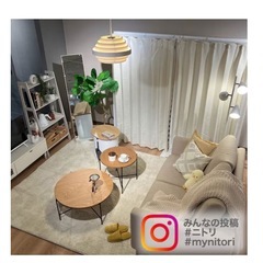 【ニトリ】ラダーシェルフ4段（ミドルブラウン）の画像