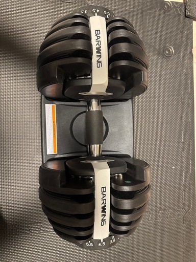 受け渡し予定者決定済み　Barwing  可変式ダンベル 24kg✖️ 2個+ ベンチ