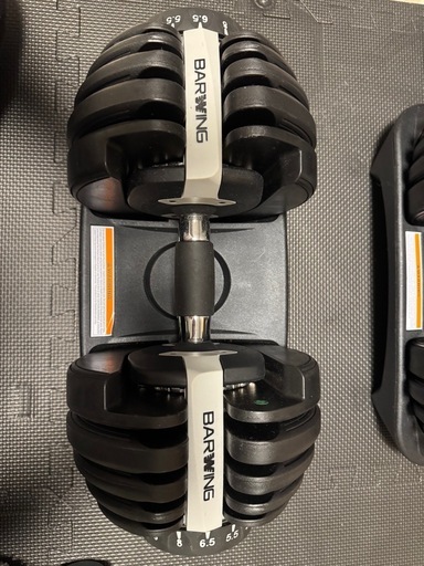 受け渡し予定者決定済み Barwing 可変式ダンベル 24kg✖️ 2個+ ベンチ