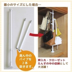 突っ張りポールハンガーの画像