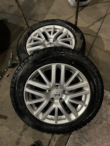 Y50フーガ純正17インチスタッドレス付き (UU) 拓北のタイヤ、ホイール