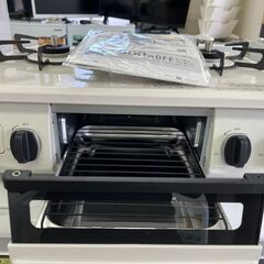 【リサイクルショップ ピカソ 小松原】🍳🔥2024年製✨LPガス用‼️Rinnai（リンナイ）ガスコンロET34NJH4A-W4（RT34NJHD）✨グリル付き🍳🔥★8783★の画像
