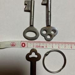 鍵3本　錠前　昭和当時物　昭和レトロ　アンティーク　骨董品の画像