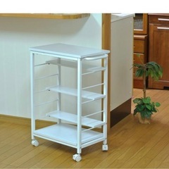 【値下げ】キッチンワゴン(キャスター付)美品の画像