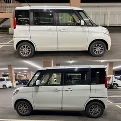 車検たっぷり！スペーシア！アイドリングストップ！左右スライドドア！プッシュスタート！スタッドレス！早い者勝ち！の画像