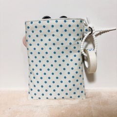 ナースポケット シザーポケット オーガナイザー ハンドメイド バッグインバッグ フクロウの画像