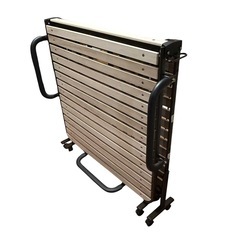 アテックス 桐すのこ 折りたたみベッド シングルサイズ 木製 ベッドの画像