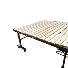 アテックス 桐すのこ 折りたたみベッド シングルサイズ 木製 ベッドの画像