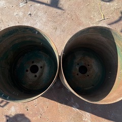 麦踏ローラー ローラー　2個セット 丸軸　麦踏みローラー 鎮圧 農機具　部品 耕運機　管理機　耕耘機　パーツ 麦ふみの画像