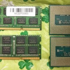 【PCパーツセット】ノート用DDR3L 8G x 2 ,i7 4712MQ,i5 4200Mの画像