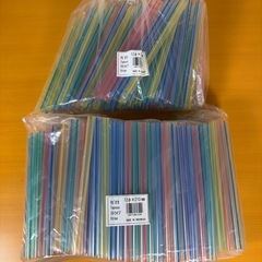 タピオカ　カラフルストローセット 128×210mm 150本以上の画像