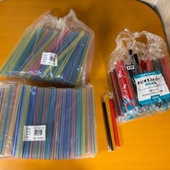 タピオカ　カラフルストローセット 128×210mm 150本以上の画像