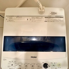 【値下げ】ハイアール 全自動洗濯機5.5kg  美品の画像