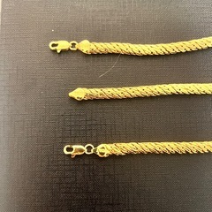 ゴールドネックレス・ブレスレットセットの画像