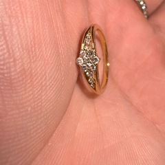 イエローダイヤモンドリング18kの画像