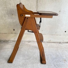 大和屋　木製ハイチェア　アレグレ　ベビーチェア　赤ちゃん家具　ベビー家具の画像