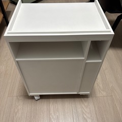 ダイニングテーブル下ワゴン小(WH) の画像