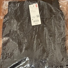 【新品・未着用】ユニクロ 黒ハーフジップ ニットワンピースの画像