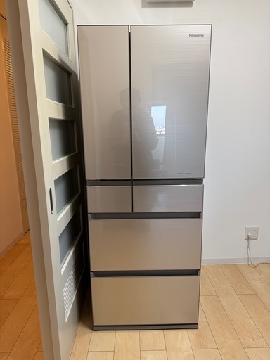 日本製パナソニックPanasonic 冷蔵庫NR-SPF454X-N形 (オレンジ) 新小岩