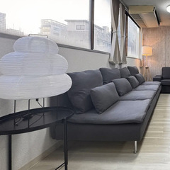 【1/19〜26受け渡し先着2名】IKEA3人掛けコンパクトソファ|SÖDERHAMN ソーデルハムン|ダークグレーの画像