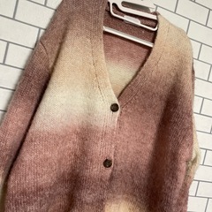 ❤️グラデーション ニットカ－ディガンの画像