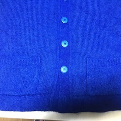 【無料】カーディガン青の画像