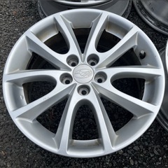 アルミホイール4本 16インチ 6.5J 5H100 インセット+48 ENKEIエンケイ製 スバル純正の画像