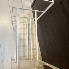 山崎実業(Yamazaki) 伸縮 シューズラック 3段 ホワイト 約W41~70×D25×H46cm の画像