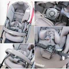 コンビ　A型ベビーカー　AttO type-S　 赤 両対面式　ハイシート　大型フロントタイヤ　段差簡単に乗り越えられる　RED　Combi　763ZSの画像