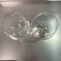 ワイングラス　花柄　2セットの画像