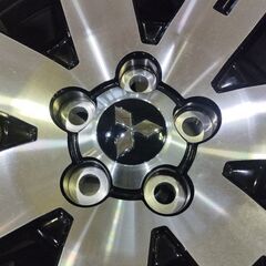 【バナナ苫小牧】 三菱デリカD5純正ホイール＆いぼ付 YOKOHAMA GEOLANDAR 225/55R18 ホイール付 2022年製 4本セットの画像