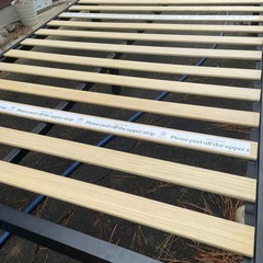 ダブルベッド　フレーム　ブラックの画像