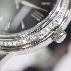 【バナナ苫小牧】質屋鑑定☆動作品 TIFFANY＆CO/ティファニー Z0046.17.10B90 マーク ダイヤベゼル ブラックシェル 社外ベルト メンズQZ腕時計の画像