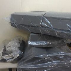 25-1　未使用/新品　現状渡し特価　ソファー　洗える カバーリング 3人掛け ローソファー リクライニング L字 コーナー こたつ用　ベロア生地　アイボリーの画像