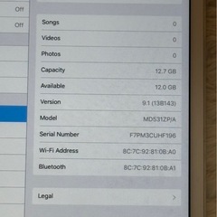 iPad mini 第1世代（A1432）Wi-Fiモデルの画像