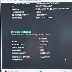 💻 第10世代i5／16GB 軽量ノートパソコン VAIO Pro PG 674の画像