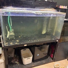 幅120センチ×奥行75センチ水槽セットの画像