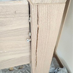 ダブルベッド フレーム付きの画像