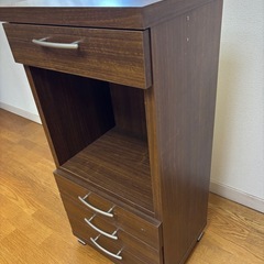 ●収納棚●木目濃茶の画像