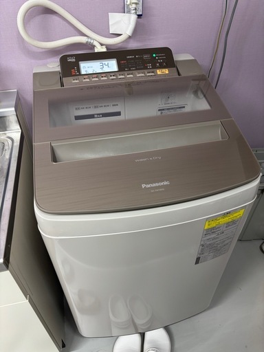 決まりました！Panasonic 2019年製 10kg 乾燥機能付き洗濯機 【公式 