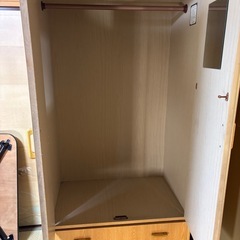 ●木製ワードローブ●衣類たんすの画像