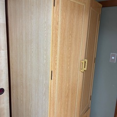 ●木製ワードローブ●衣類たんすの画像